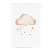 Cloud Star Photographic Print, Nursery Wall Art, Dreamy Kids Room Decor, Celestial Print, Baby Shower Gift, Cloud Art Print - Tawshia